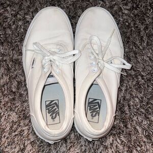 Vans Classic White Lace-Up Sneakers
